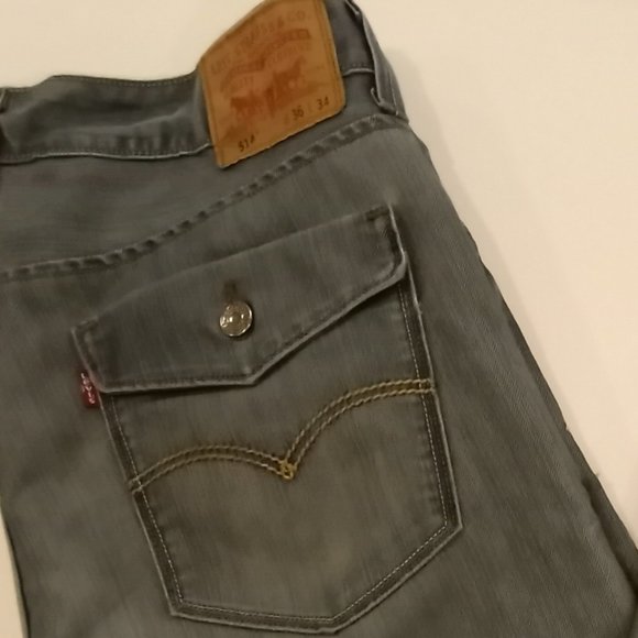 Levi's Men's 514 Slim Straight Leg Flap Back Pocket Red Tag Jeans - Picture 6 of 15